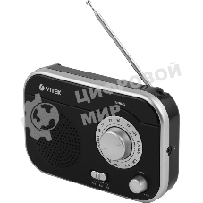 Радиоприемник Vitek VT-3593 (BK) Выходная мощность 1 вт. Динамики 1.Тип батареек UM-2/C