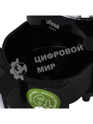 Аэрогриль Ufesa Apex черный, 1200 Вт, 3.5 л, сенсор, 9 программ