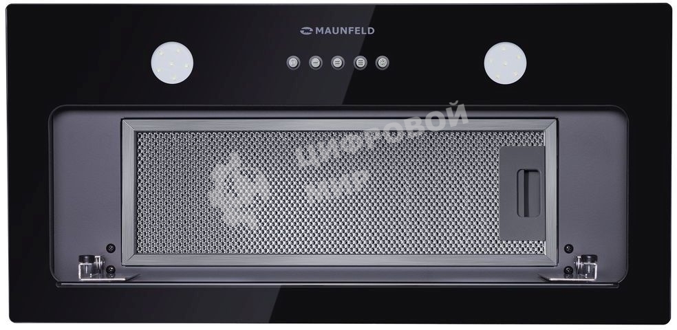 Вытяжка встраиваемая Maunfeld Trapeze 601GG черный, 60 см, 1150 куб. м/ч, 54 дБ