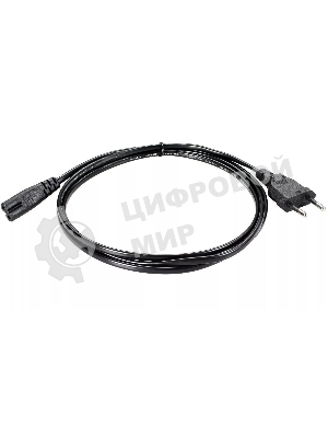 Кабель Premier 5-180 IEC C7 (2-pin) Евровилка 1.8м (5-180(0.5) 1.8) черный (Bulk)