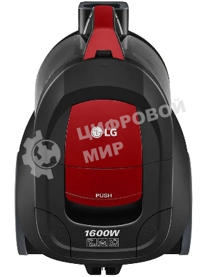 Пылесос LG VC5316NNTR черный/красный, 330/1600 Вт, уборка сухая, пылесборник контейнер 1.3 л