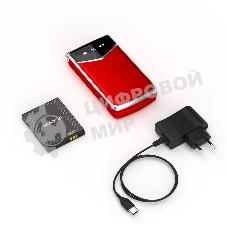 Мобильный телефон Maxvi E11 красный/серебристый