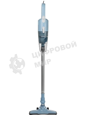 Пылесос вертикальный Kitfort KT-586-2 голубой, питание от сети, 400 Вт, уборка сухая, пылесборник 1,2 л