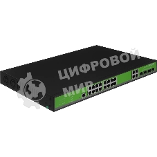 Коммутатор Digma DSW716G-4C-R, 16×1 Гбит/с + 4×1 Гбит/с Combo, управляемый