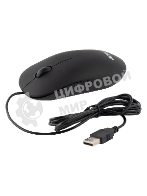 Мышь проводная Acer OMW122 черный, 1200 dpi, USB, кнопки - 3