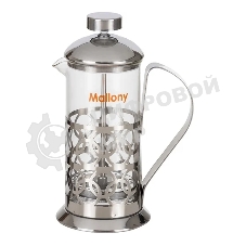 Френч-пресс MALLONY OLIMPIA, 350 мл из жаропрочного стекла, в корп из нерж ст, T046-350ML (950100)