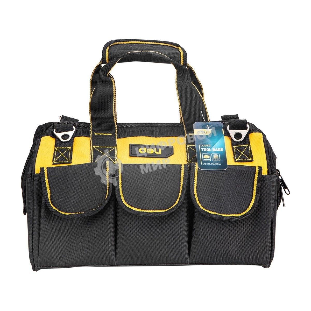 Сумка для инструментов Deli DL430113 310 x 170 x 220мм Ткань Оксфорд.