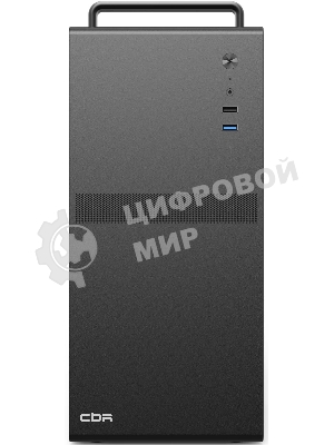 Компьютерный корпус CBR mATX Minitower V205, без БП, 1хUSB 3.0, 1хUSB 2.0, HD Audio+Mic, ручка, каркас металл 1.8мм, Black PCC-MATX-V205-WPSU