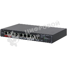 Коммутатор Dahua DH-SMG1009XP, 8×2.5 Гбит/с RJ45 + 1×10 Гбит/с SFP+, неуправляемый