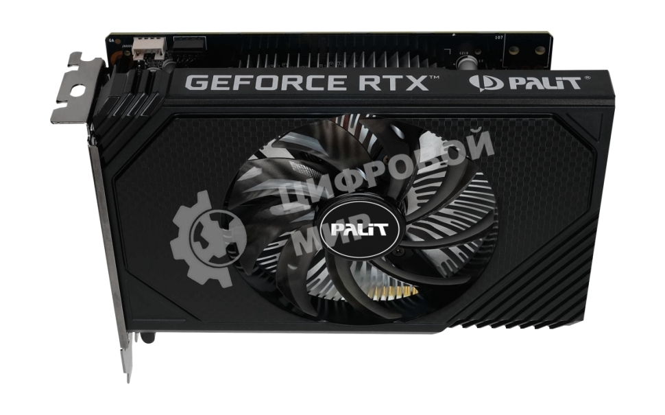 Видеокарта Palit RTX 3050 STORMX OC 6Gb NVIDIA GeForce RTX 3050 6Gb PCI-E 4.0 96bit GDDR6 1042/14000 DVIx1 HDMIx1 DPx1 HDCP Ret