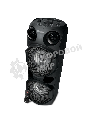 Колонка АС SVEN PS-750, черный (80 Вт, TWS, Bluetooth, FM, USB, microSD, LED-дисплей, 2х4400мА*ч)