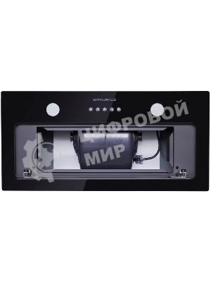 Вытяжка встраиваемая Maunfeld Trapeze 601GG черный, 60 см, 1150 куб. м/ч, 54 дБ