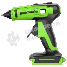 Пистолет клеевой аккумуляторный GreenWorks G24GLG, 24V, 11 мм, без АКБ и ЗУ (3502207)