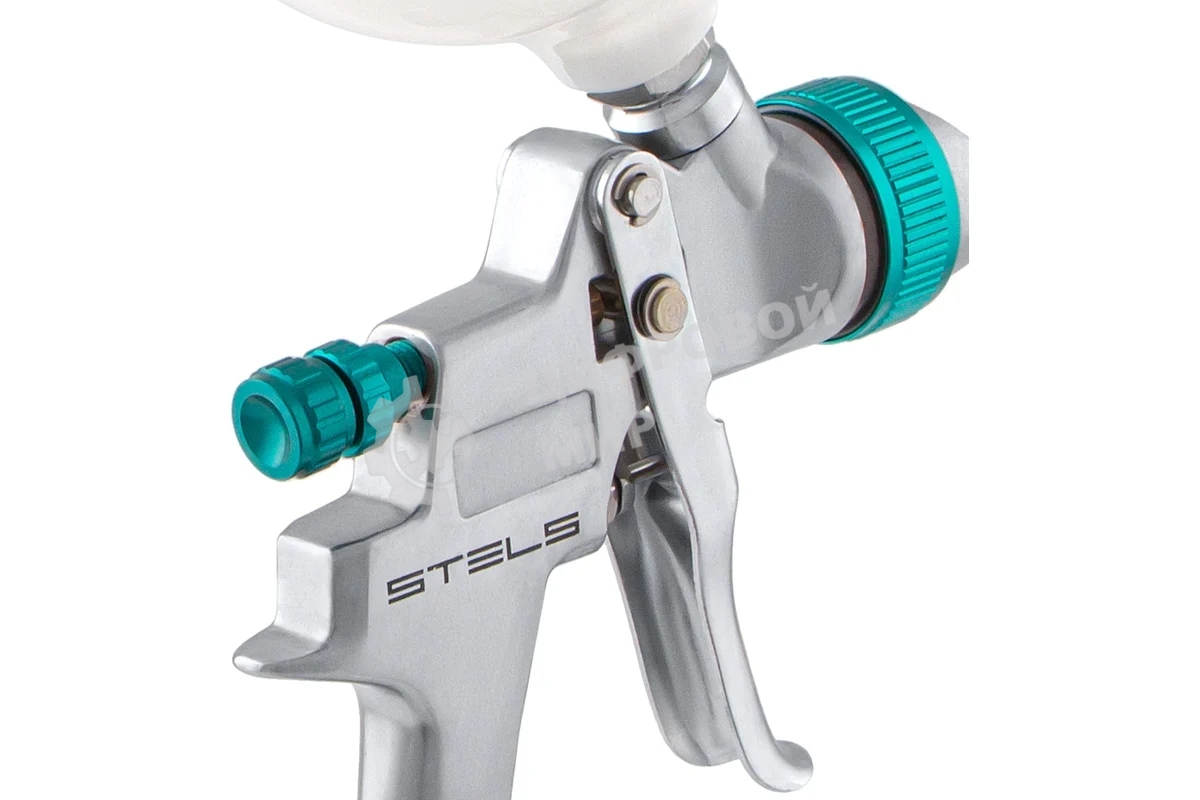 Краскопульт пневматический Stels ag 801 hvlp 57360 гравитационный сопло 1.5мм и 1.8мм