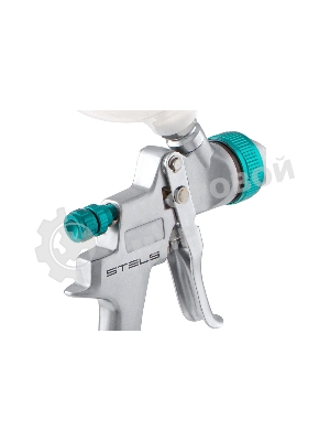 Краскопульт пневматический Stels ag 801 hvlp 57360 гравитационный сопло 1.5мм и 1.8мм