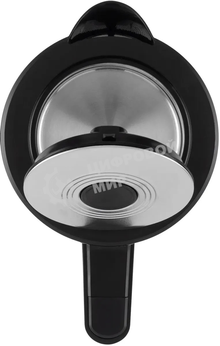 Чайник электрический Hyundai HYK-G4015 1.9л. 2200Вт черный/серебристый корпус: стекло