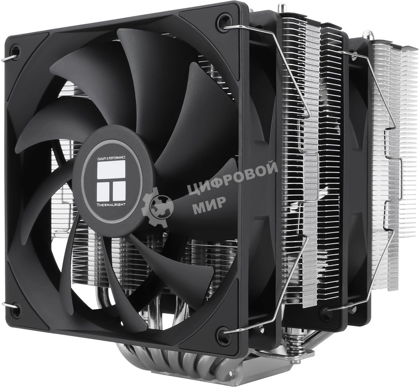 Устройство охлаждения(кулер) Thermalright Phantom Spirit 120 SE Soc-AM5/AM4/1151/1200/1700 черный 4-pin 25.6dB Al+Cu 765gr Ret (PS120-SE)