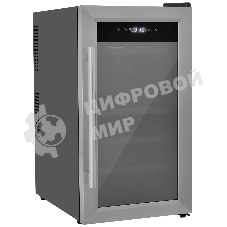 Винный шкаф ZÜGEL ZTWF182DX н/ж сталь, 46 л, 2 отсека, 18 бут.