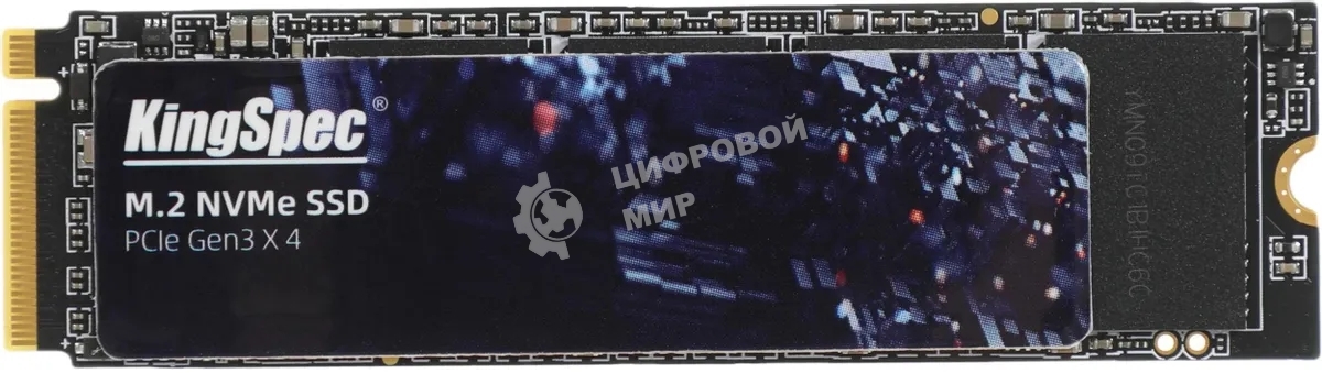 Накопитель SSD KingSpec NE-1Tb, 1Tb, PCIe 3.0 x4, M.2 2280, NVMe, R/W 2400/1900
