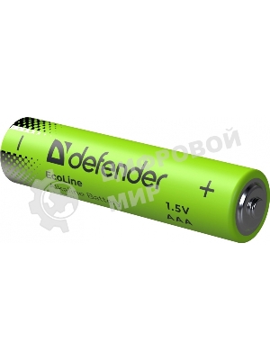Батарейка алкалиновая Defender LR03-4S ААА, шринк, 4 шт., EcoLine