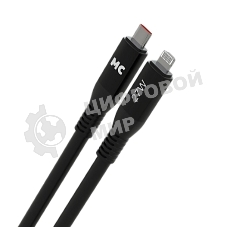 Дата-кабель MORE CHOICE (4620202554567) K83ia USB 3.0A PD 27W для Lightning ng 8-pin Type-C - 1м, черный