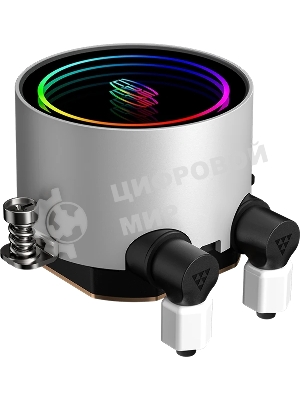 Система охлаждения PCCooler DA240 ARGB WH (270W, 240мм, белый, ARGB/ Fans: 2x120мм, 73.6CFM, -dBA, 1800RPM/ Pump height 55мм, -dBA, 3000RPM, Rad thickness 27мм/ S: 1851, 1700, 1200, 20XX, 115X, AM5, AM4)