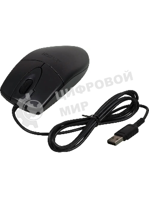Мышь проводная A4Tech OP-620D черный, 1000 dpi, USB, кнопки - 4