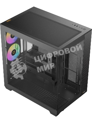 Корпус Ocypus Delta C74 ARGB Black, Midi-Tower, чёрный, 2 x 120 мм
