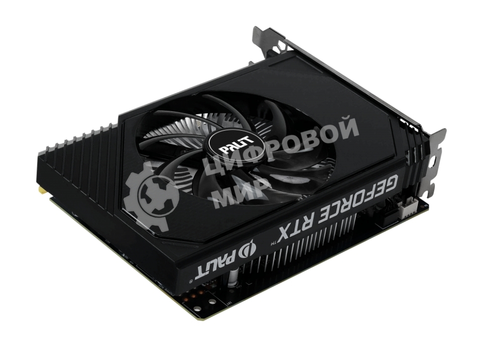 Видеокарта Palit RTX 3050 STORMX OC 6Gb NVIDIA GeForce RTX 3050 6Gb PCI-E 4.0 96bit GDDR6 1042/14000 DVIx1 HDMIx1 DPx1 HDCP Ret