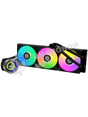 Система жидкостного охлаждения для процессора LIAN LI Galahad II Trinity 360мм G89.GA2T36B.00 черный 120мм алюминий+медь 2450rpm 30db 3-pin