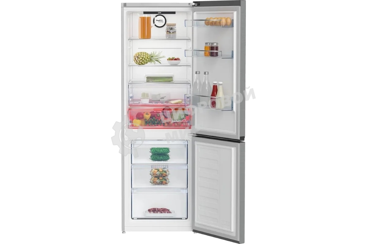Холодильник Beko B3RCNK362HX нержавеющая сталь двухкамерный 220/100л морозилка снизу Total No Frost