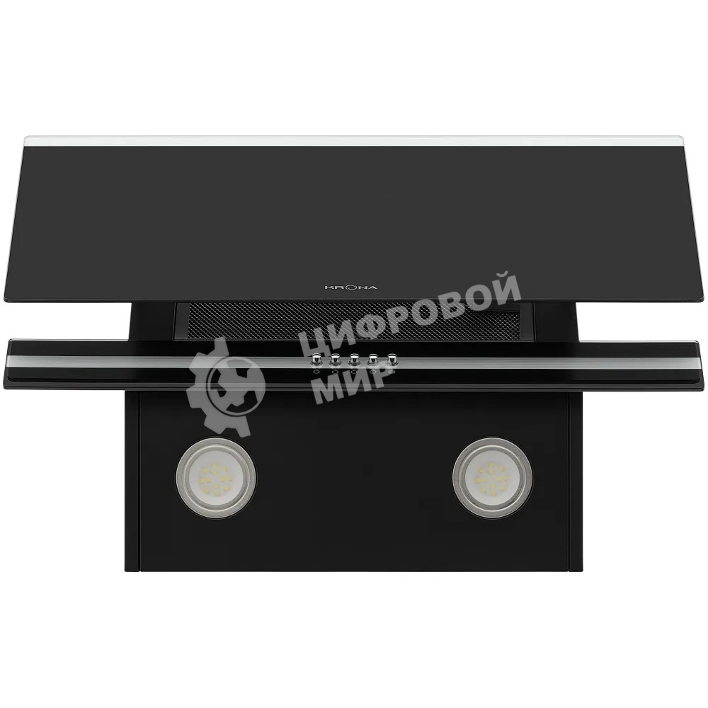 Вытяжка наклонная Krona Irma A 600 Black PB черный, 59.5 см, 1000 куб. м/ч, 62 дБ