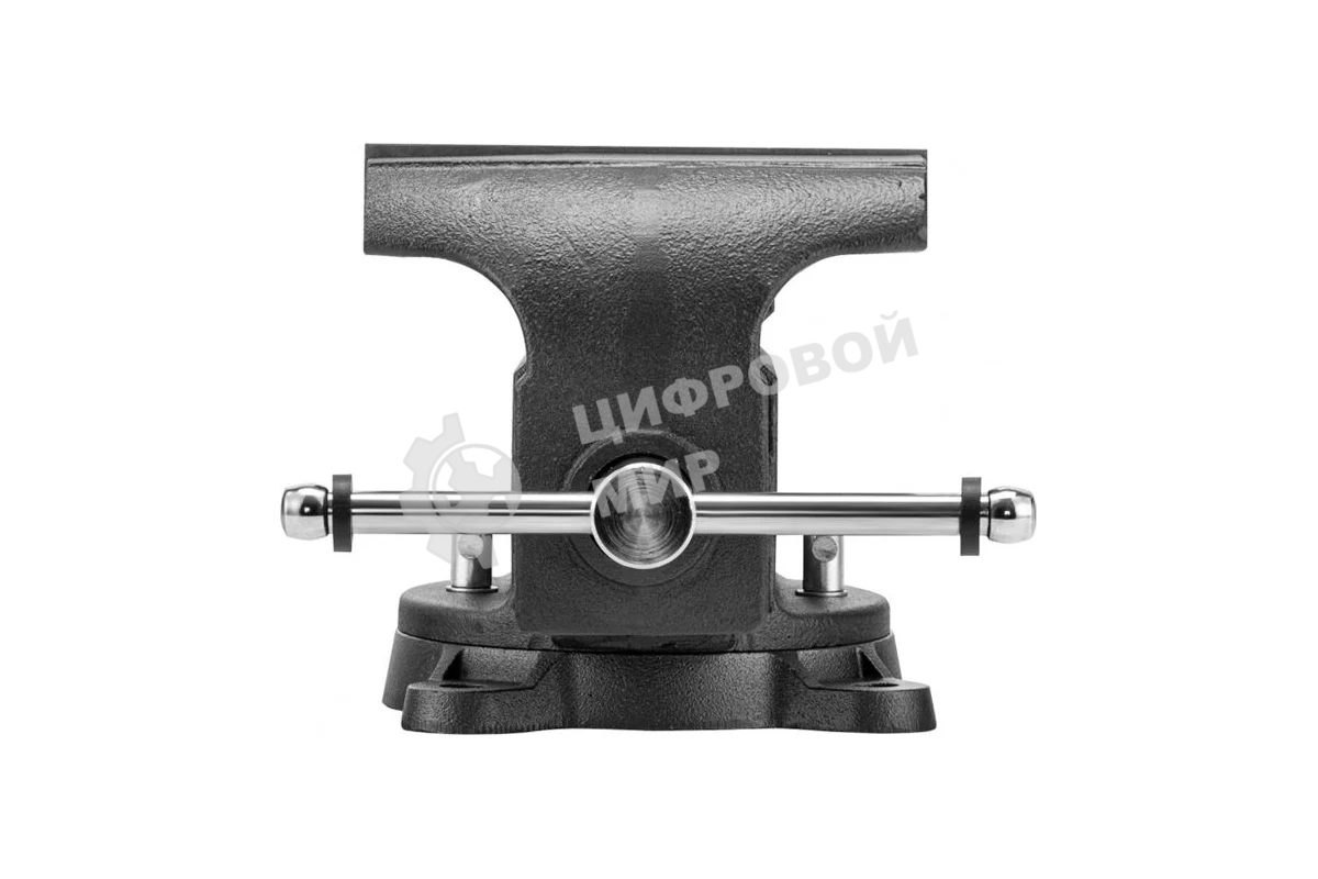 Тиски слесарные Denzel BVH-200, 200 мм, поворотные, стальная направляющая, с наковальней