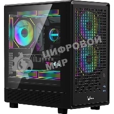 Компьютерный корпус Aerocool/Formula Air Mesh G2 черный без БП mATX 3x120мм 2xUSB 3.0 audio