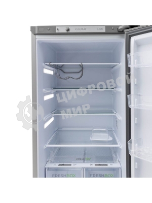 Холодильник Бирюса М6132 металлик двухкамерный 245/85л морозилка снизу, автоматическое