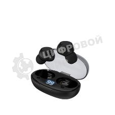 Беспроводные наушники Maxvi MHF-109BT черные TWS\капли\LCD\Sensor\200 мАч\5.2\кабель Type-C
