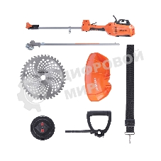 Триммер электрический PATRIOT ET 1202, мощность 1200Вт; разъемная штанга; гибкий вал; защита от перегрева; плавный пуск; полуавтоматическая катушка и 3Т диск в комплекте