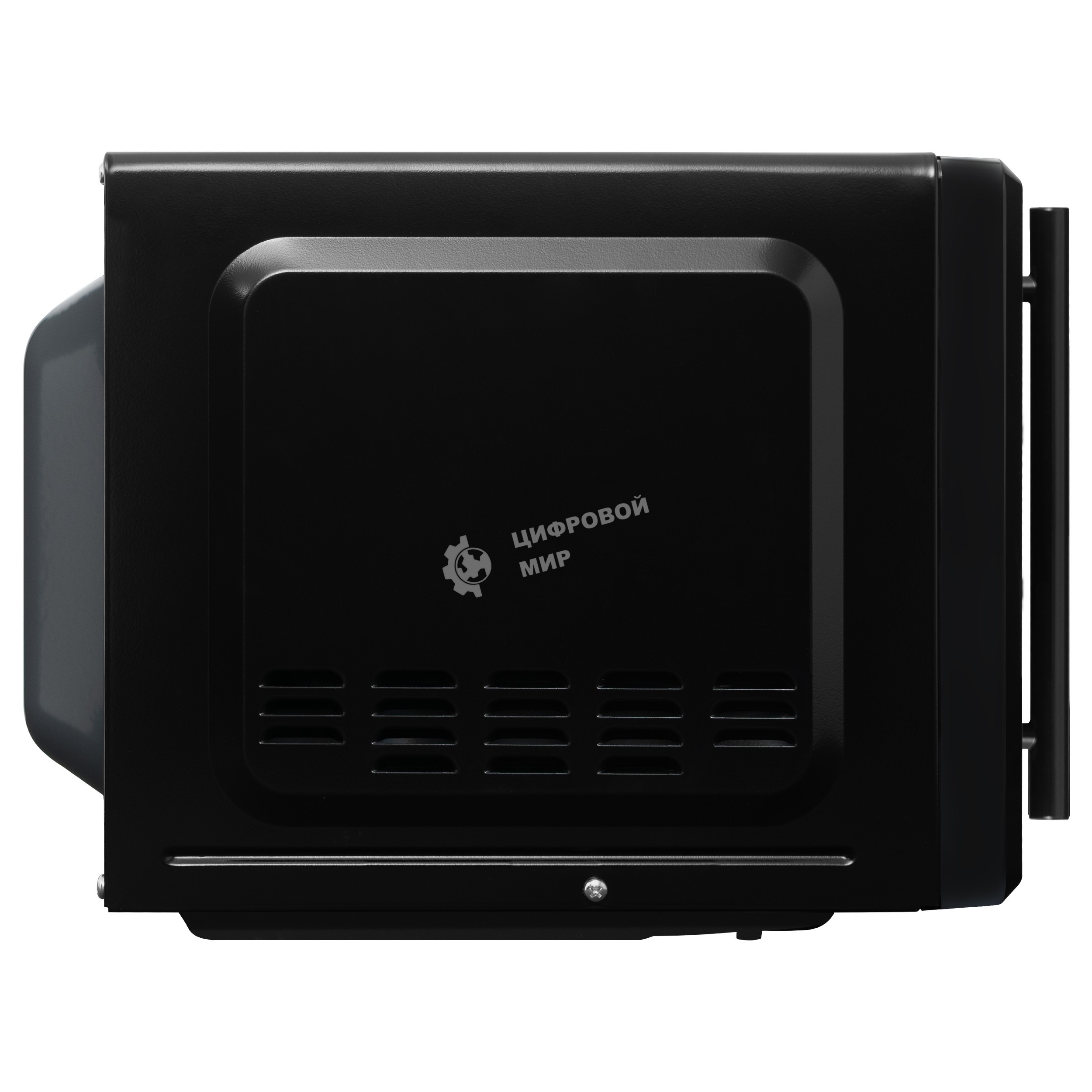 Микроволновая печь Evelux MW 203 B черный, 20 л, 700 Вт, переключатели - кнопки, поворотный механизм