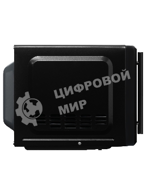 Микроволновая печь Evelux MW 203 B черный, 20 л, 700 Вт, переключатели - кнопки, поворотный механизм