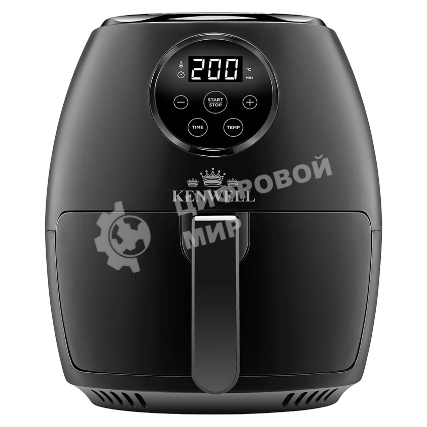 Аэрогриль VES KENWELL G-101-EVA черный, 1550 Вт, 4 л, сенсор, 0 программ