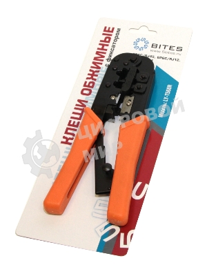 Монтажный инcтрумент 5bites Клещи LY-T568R обжимные для 8Р8С/RJ46, 6P6C/RJ12, 6P4C/RJ11 с фиксатором