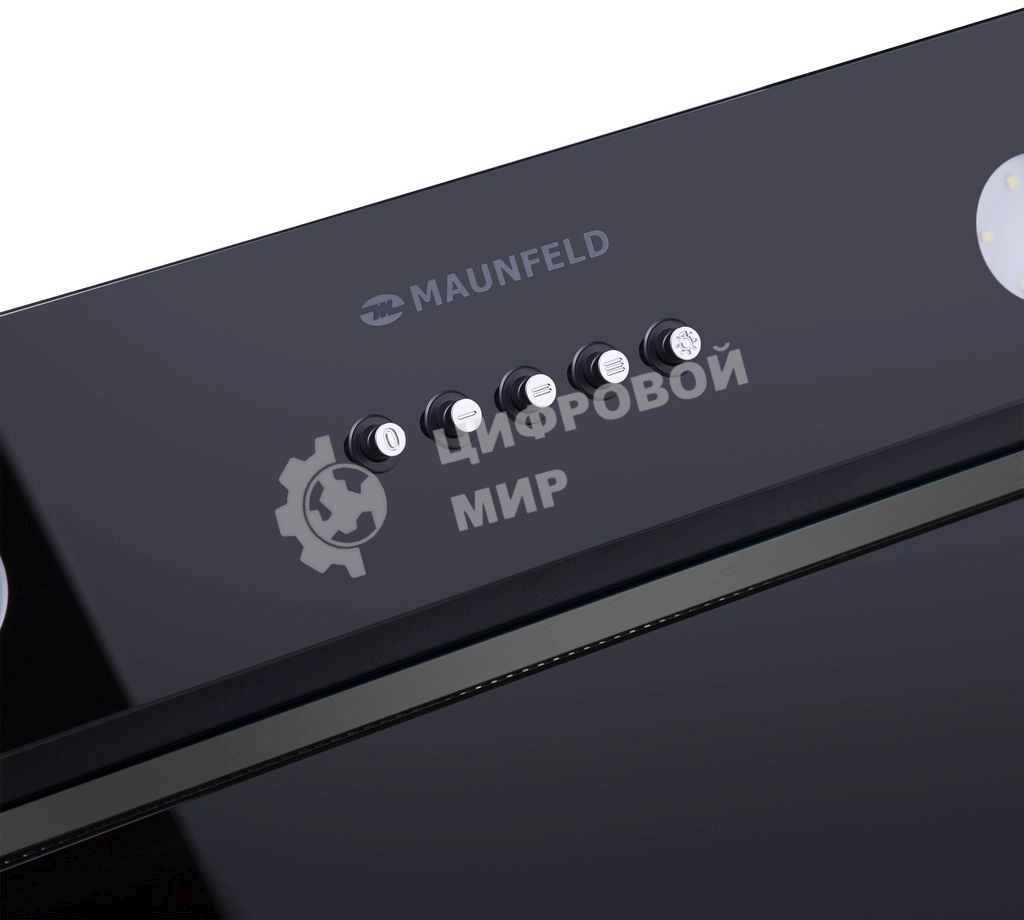 Вытяжка встраиваемая Maunfeld Trapeze 601GG черный, 60 см, 1150 куб. м/ч, 54 дБ