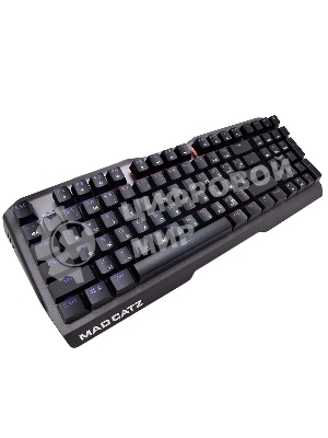 Клавиатура проводная игровая Mad Catz S.T.R.I.K.E. 13 US БЕЗ РУССКОЙ РАСКЛАДКИ черная (CHERRY MX RED Switch, 96 кл., RGB подсветка, USB)