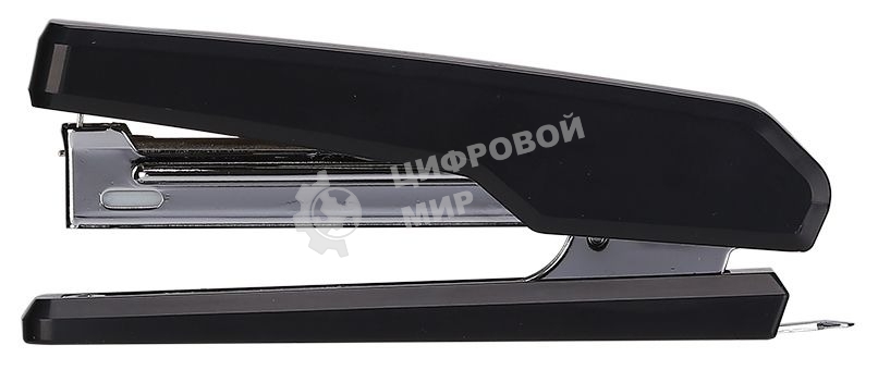 Степлер Deli E0229 N10 (15 листов) встроенный антистеплер, ассорти, 50 скоб, коробка