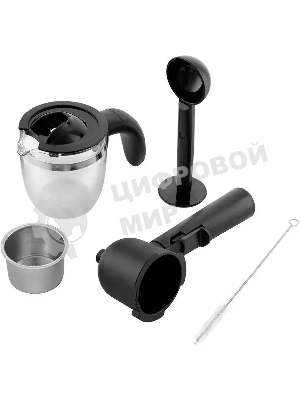 Кофеварка капельная Kitfort КТ-760-1 красный/черный, молотый кофе, 240мл, 800Вт, 3,5 бар