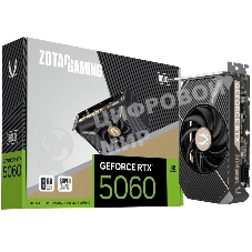 Видеокарта Zotac RTX 5060 SOLO 8Gb GDDR7 128bit 3xDP HDMI 1FAN LITE PACK