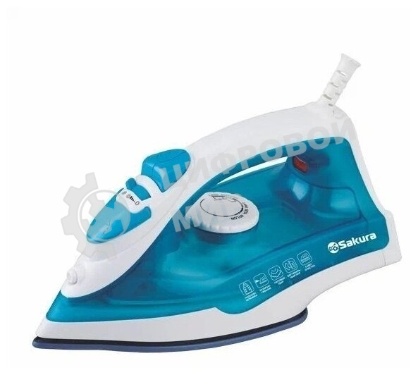 Утюг Sakura SA-3063NG 1800 Вт тефлон. подошва, пар. увлажнение, самоочист.