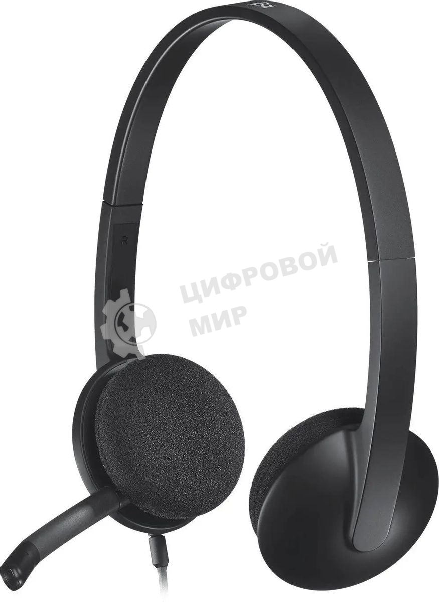 Гарнитура проводная Logitech Headset H340 USB graphite