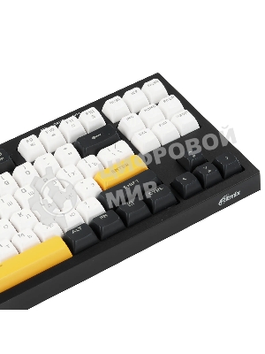 Клавиатура проводная Ritmix RKB-587BL синий-белый-оранжевый
