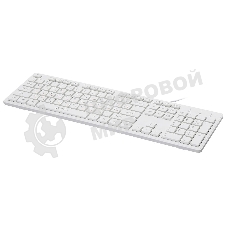 Клавиатура проводная Oklick 500M, USB, белый
